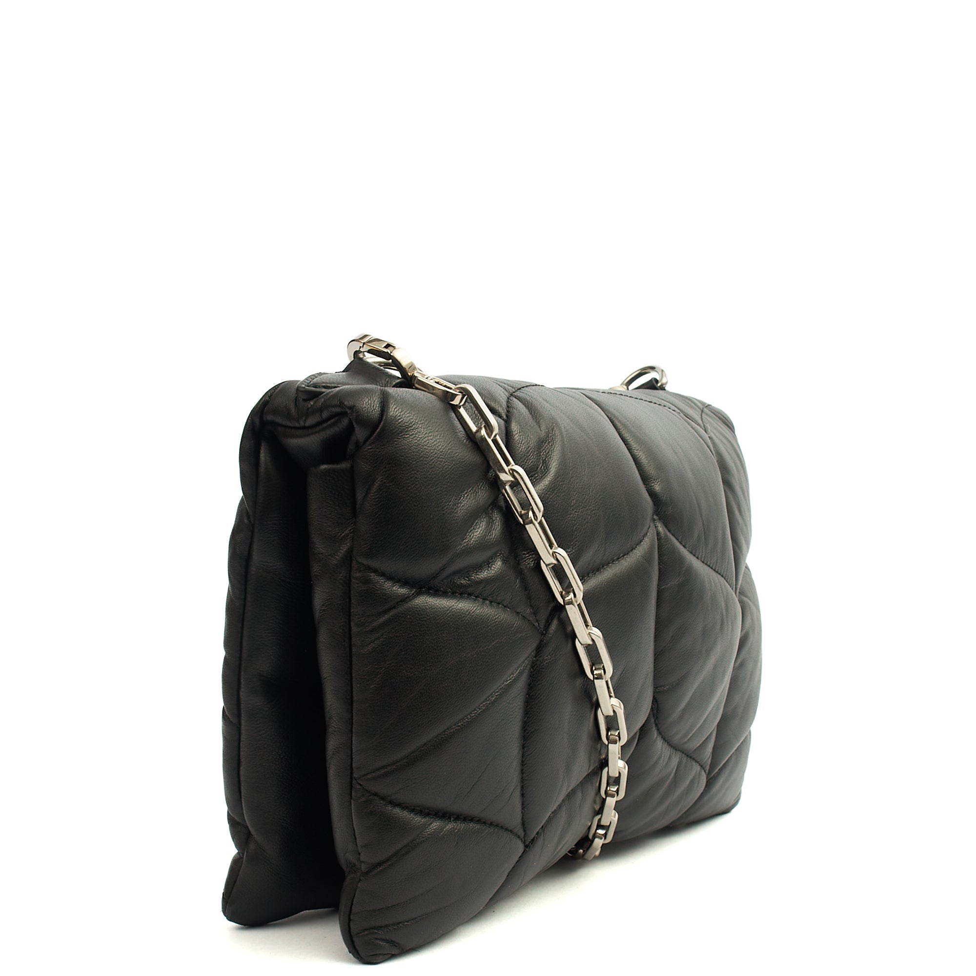 Mulberry Cross Body Little Softie in Black, Calfskin Leather — Side View