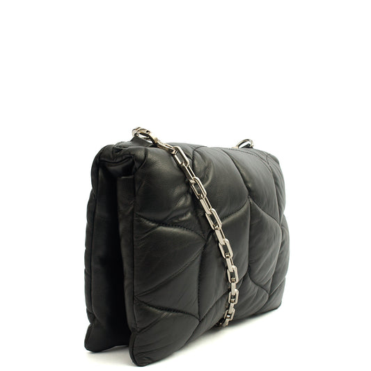 Mulberry Cross Body Little Softie in Black, Calfskin Leather — Side View