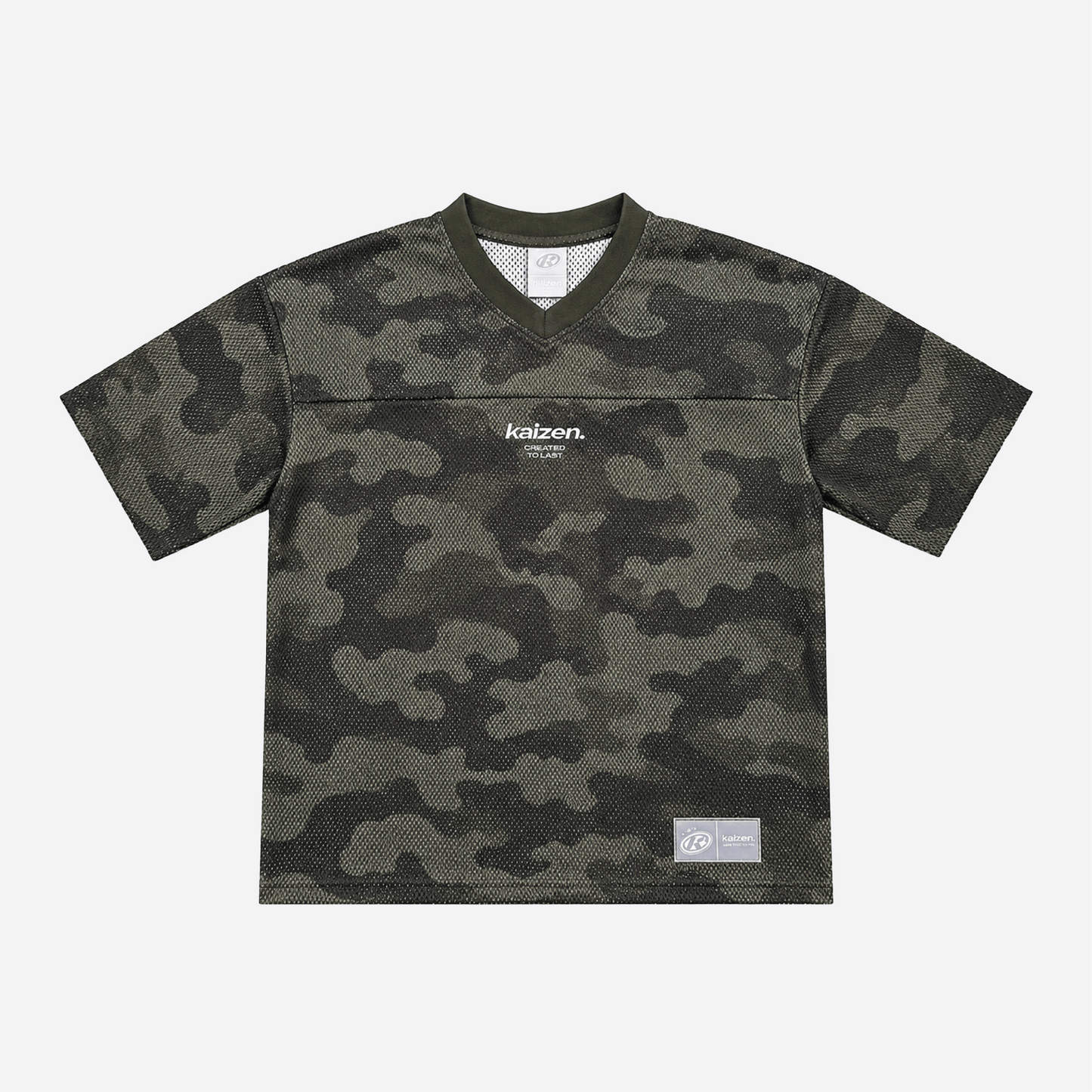 KAIZEN MARKET CAMO MESH JERSEY — XS — Front View