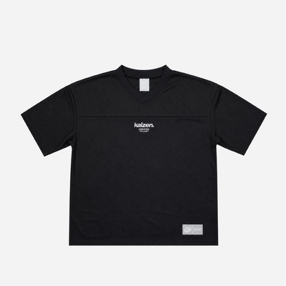 KAIZEN MARKET BLACK MESH JERSEY — XS — Front View