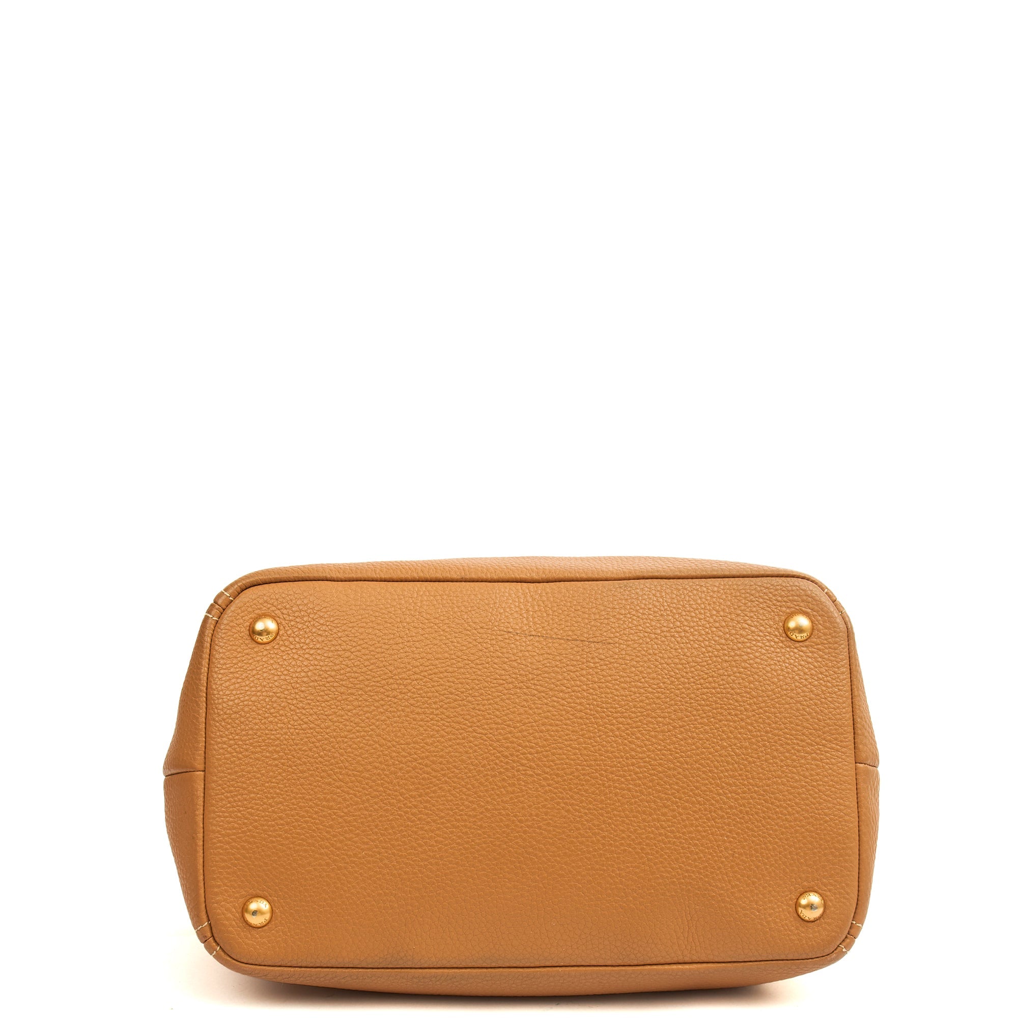 Prada Tote Vitello Daino Tote in Neutral, Calfskin — Lifestyle View