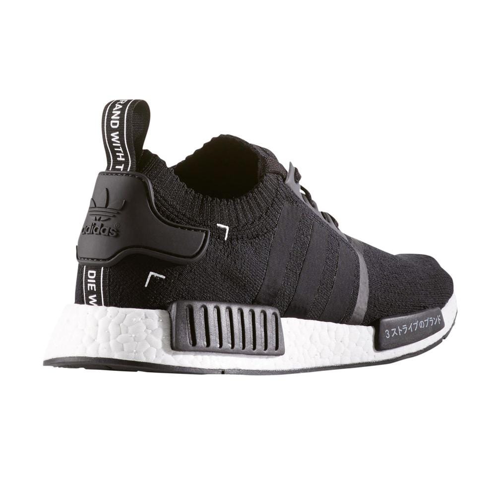 Adidas NMD R1 Primeknit Core Black Japan Pack — UK 3.5 | EU 36 | US 4 — Top View
