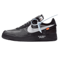 Off-White x Nike Air Force 1 Black — UK 3 | EU 35.5 | US 3.5 — Front View