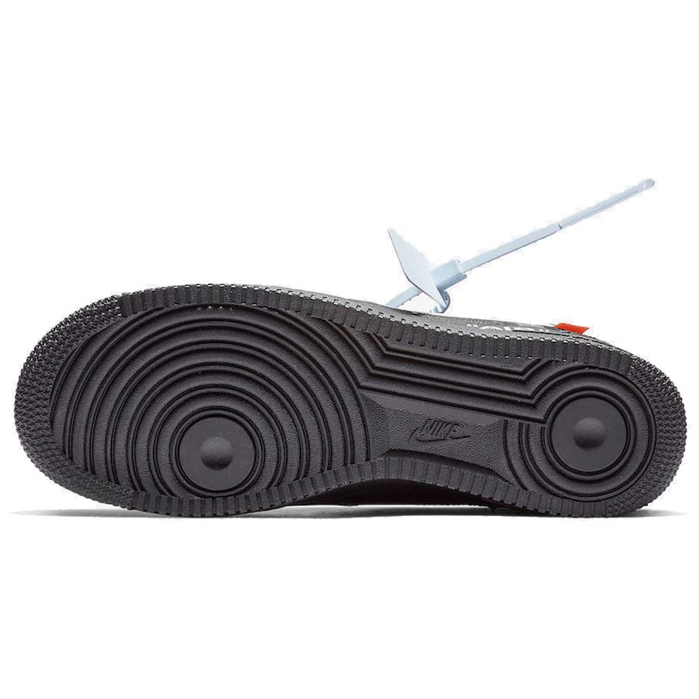 Off-White x Nike Air Force 1 Black — UK 3 | EU 35.5 | US 3.5 — Detail View