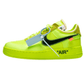 Off-White x Nike Air Force 1 Volt — 3 UK | 35.5 EU — Front View