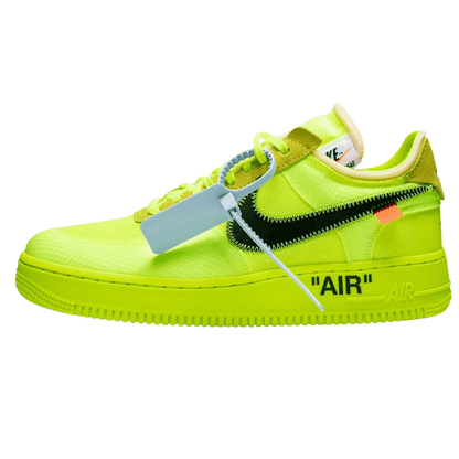 Off-White x Nike Air Force 1 Volt — 3 UK | 35.5 EU — Front View