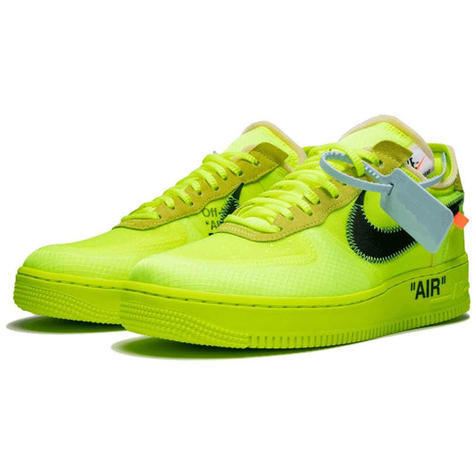 Off-White x Nike Air Force 1 Volt — 3 UK | 35.5 EU — Side View