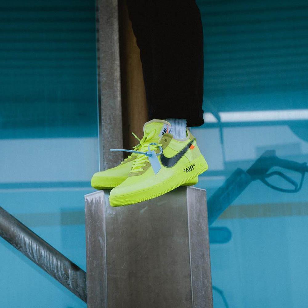 Off-White x Nike Air Force 1 Volt — 3 UK | 35.5 EU — Alternate View 7