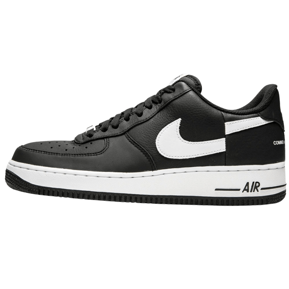 Supreme x Comme des Garçons SHIRT x Air Force 1 Low 'Black' — UK 3 | EU 35.5 | US 3.5 — Front View