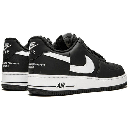 Supreme x Comme des Garçons SHIRT x Air Force 1 Low 'Black' — UK 3 | EU 35.5 | US 3.5 — Back View