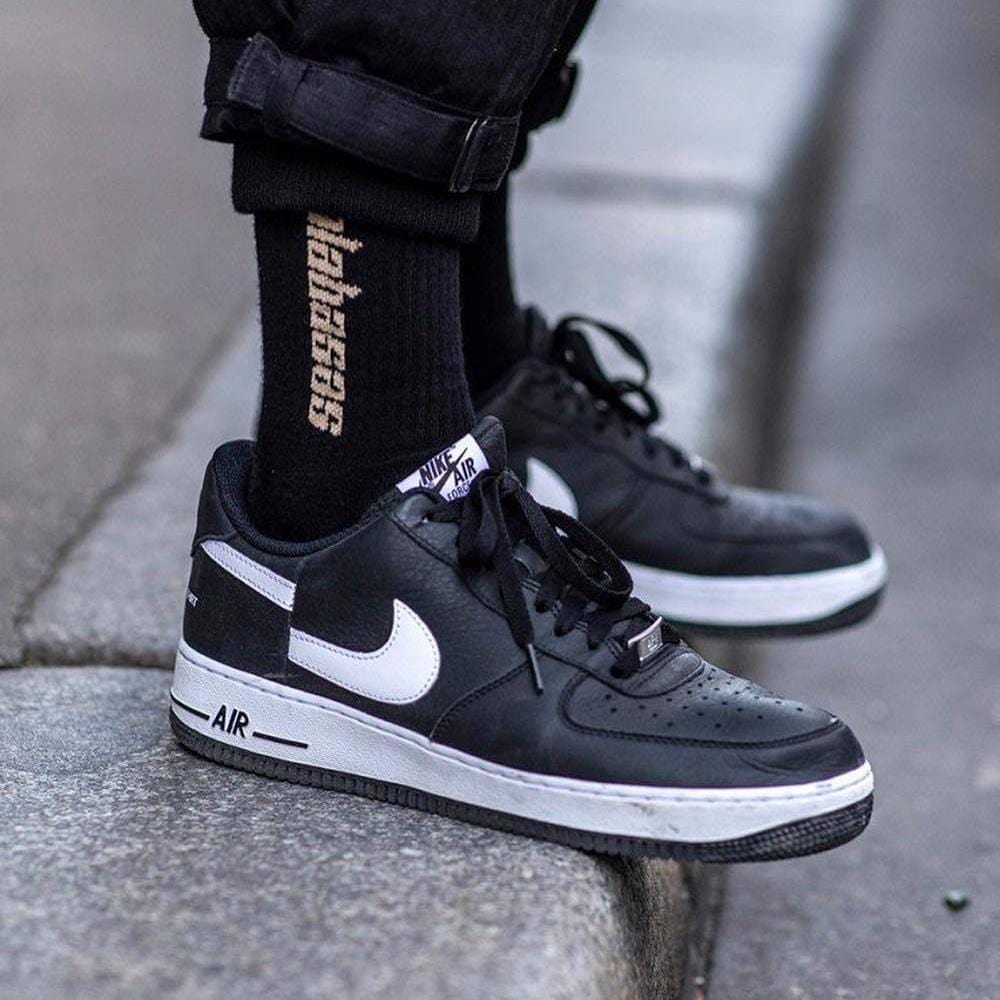 Supreme x Comme des Garcons x Nike Air Force 1 Low Black White — UK 3 | EU 35.5 | US 3.5 — Lifestyle View