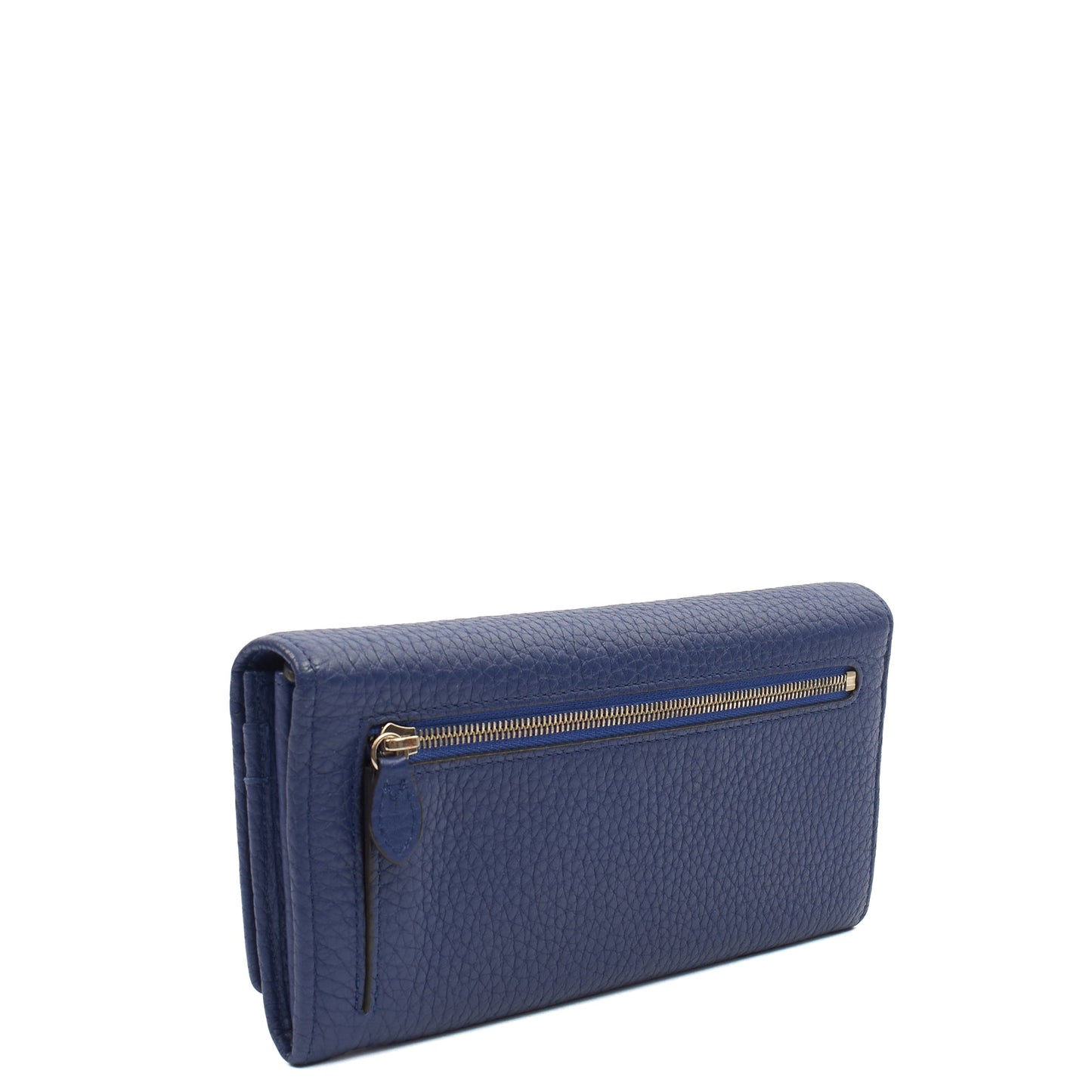 Mulberry Purse Wallet in Blue, Leather — Side View