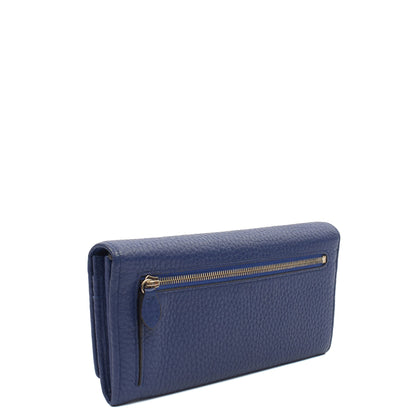 Mulberry Purse Wallet in Blue, Leather — Side View