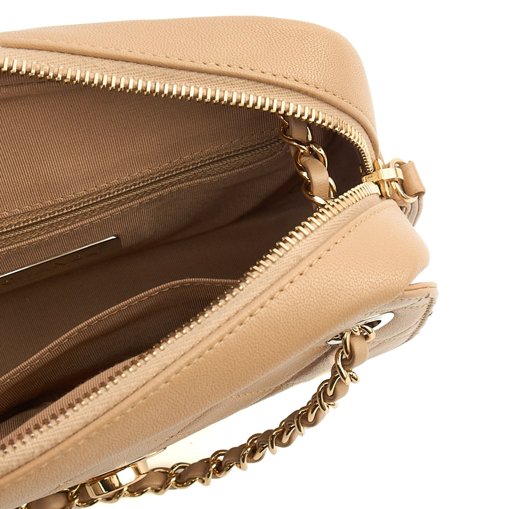 Chanel Cross Body Camera Bag in Neutral, Leather — Alternate View 18