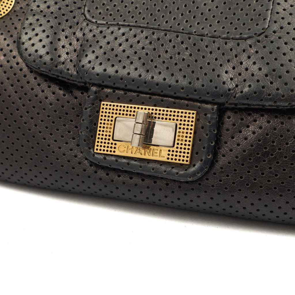 Chanel Shoulder Bag Reissue Accordion Flap in Black, Leather — Lifestyle View