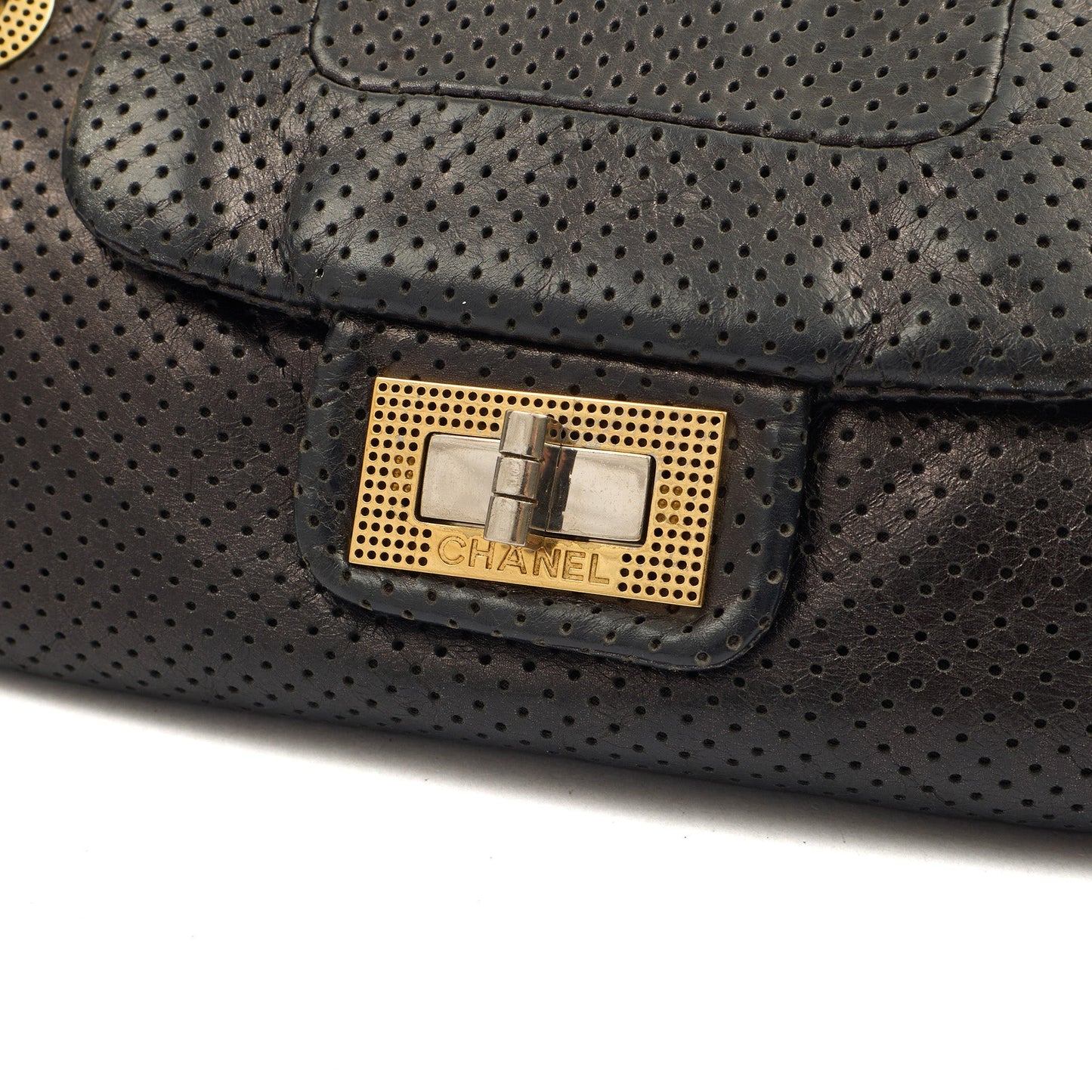 Chanel Shoulder Bag Reissue Accordion Flap in Black, Leather — Lifestyle View