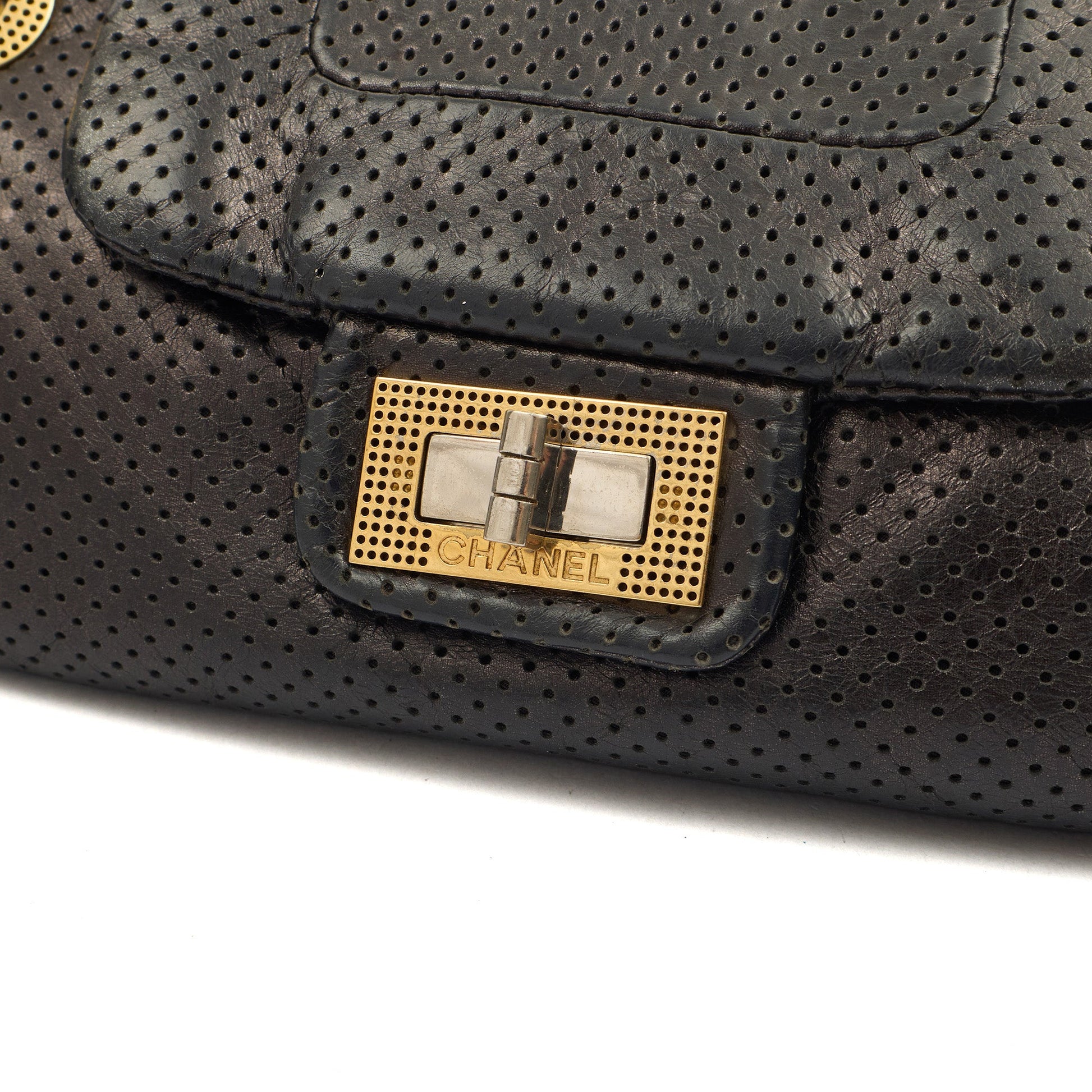 Chanel Shoulder Bag Reissue Accordion Flap in Black, Leather — Lifestyle View