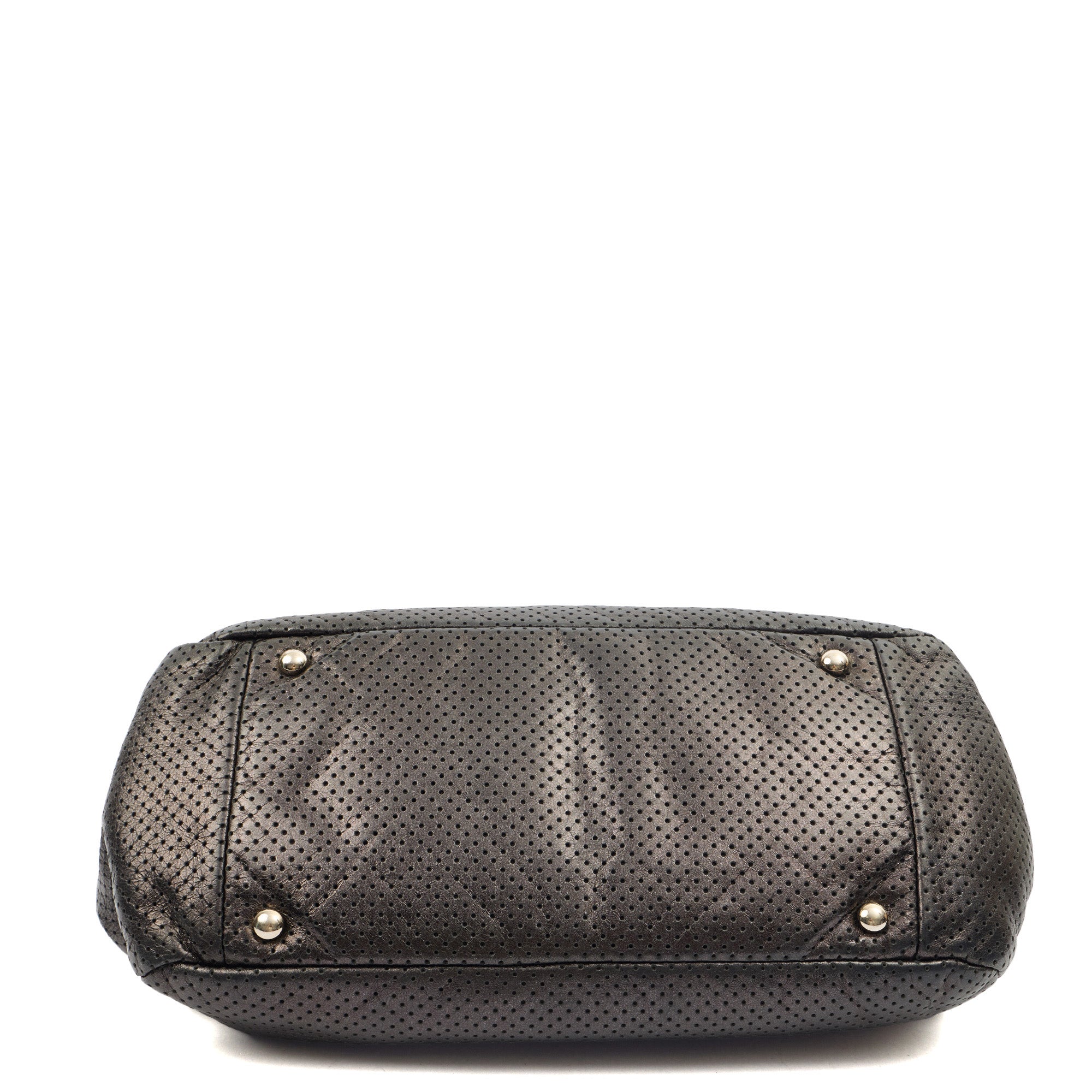Chanel Shoulder Bag Reissue Accordion Flap in Black, Leather — Top View