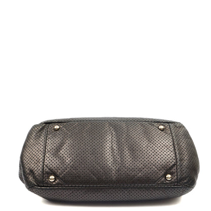 Chanel Shoulder Bag Reissue Accordion Flap in Black, Leather — Top View