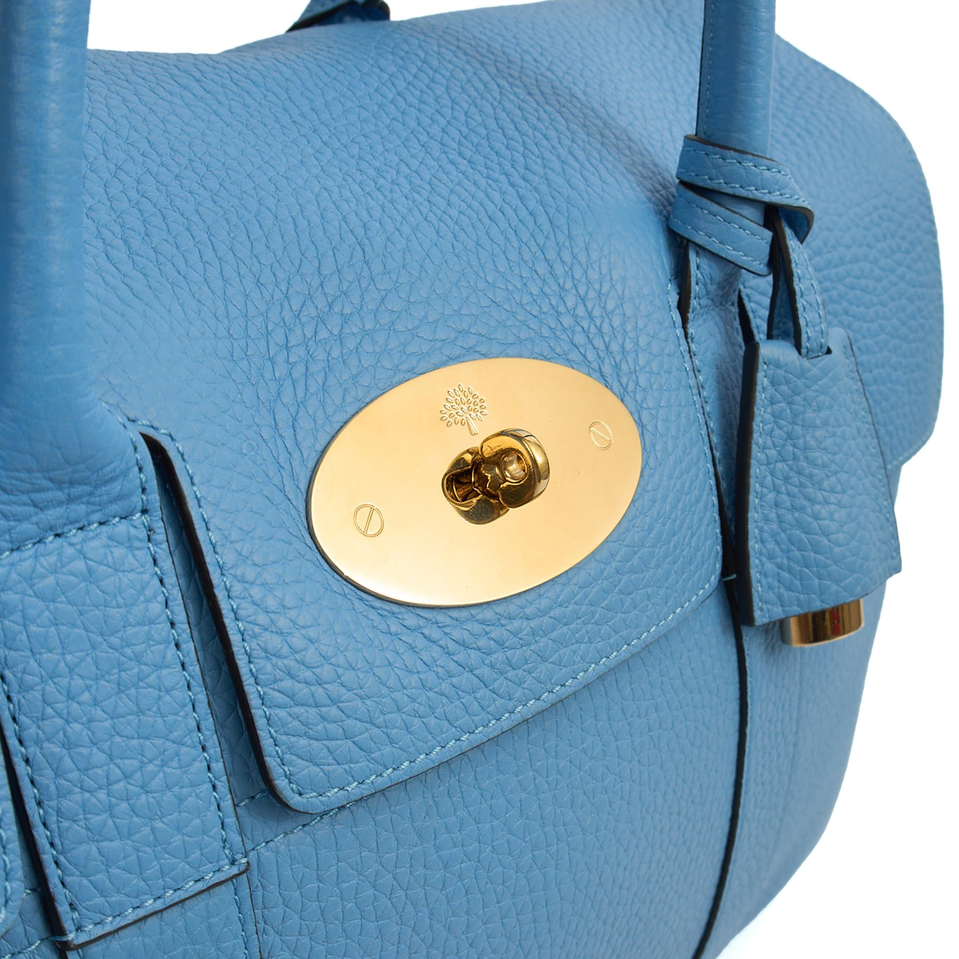 Mulberry Tote Bayswater Heritage in Blue, Calfskin Leather — Alternate View 8