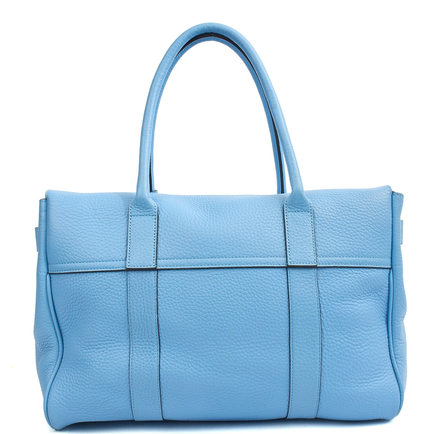 Mulberry Tote Bayswater Heritage in Blue, Calfskin Leather — Top View