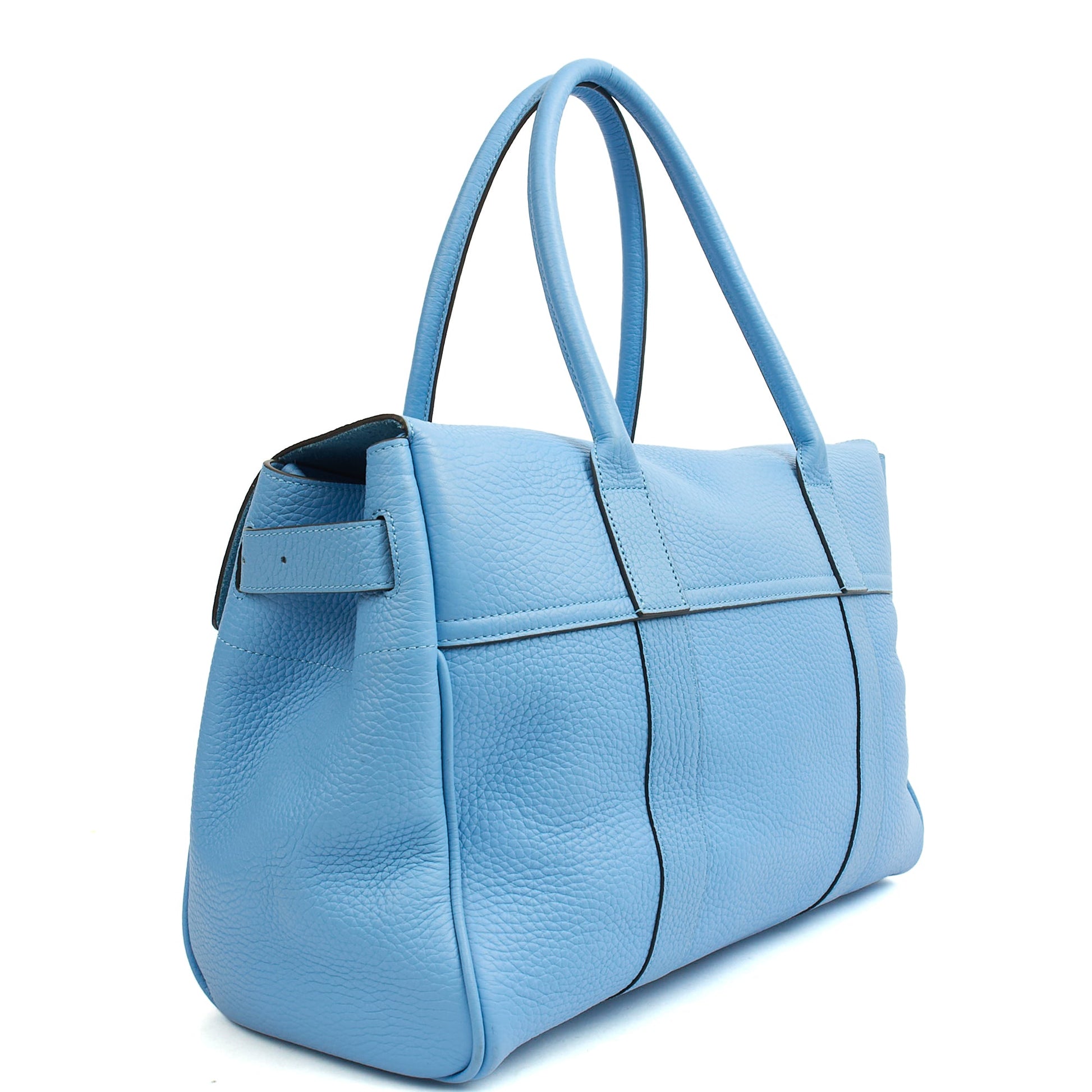Mulberry Tote Bayswater Heritage in Blue, Calfskin Leather — Alternate View 9