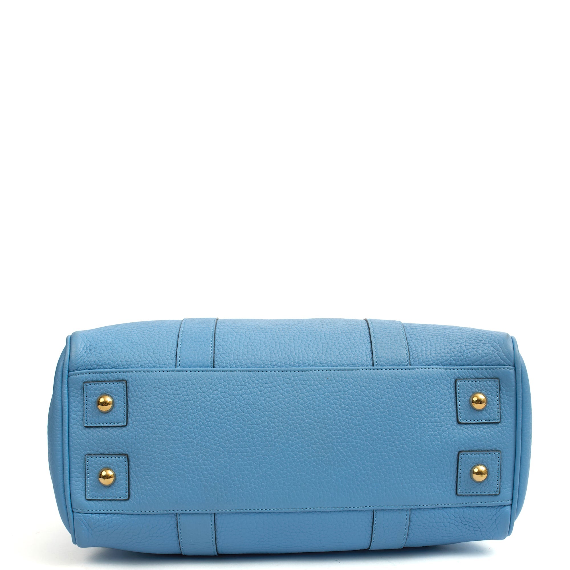 Mulberry Tote Bayswater Heritage in Blue, Calfskin Leather — Detail View