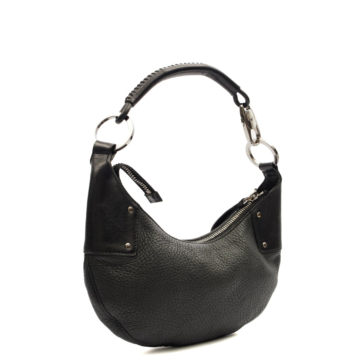 Gucci Shoulder Bag Shoulder Bag in Black, Leather — Side View