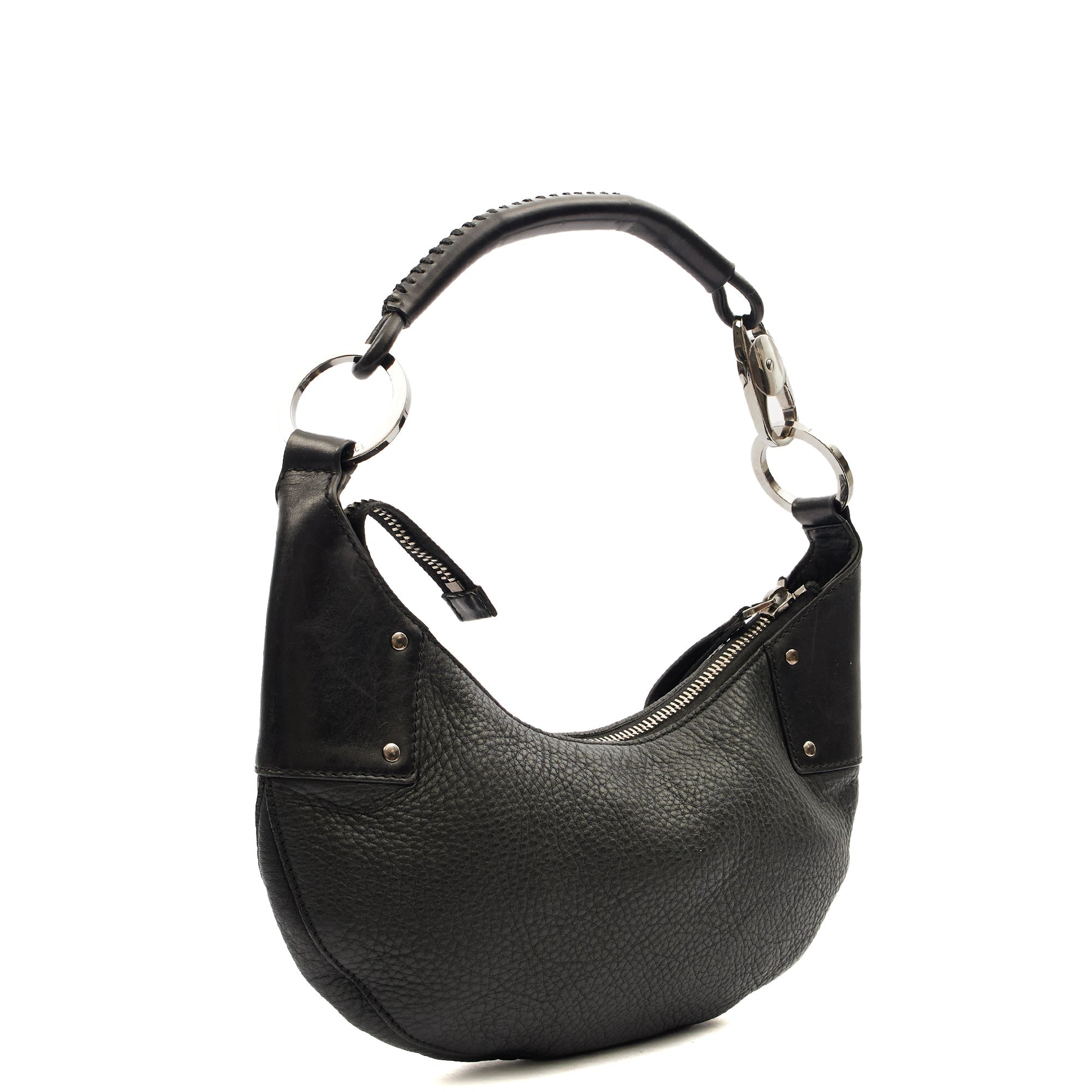 Gucci Shoulder Bag Shoulder Bag in Black, Leather — Side View