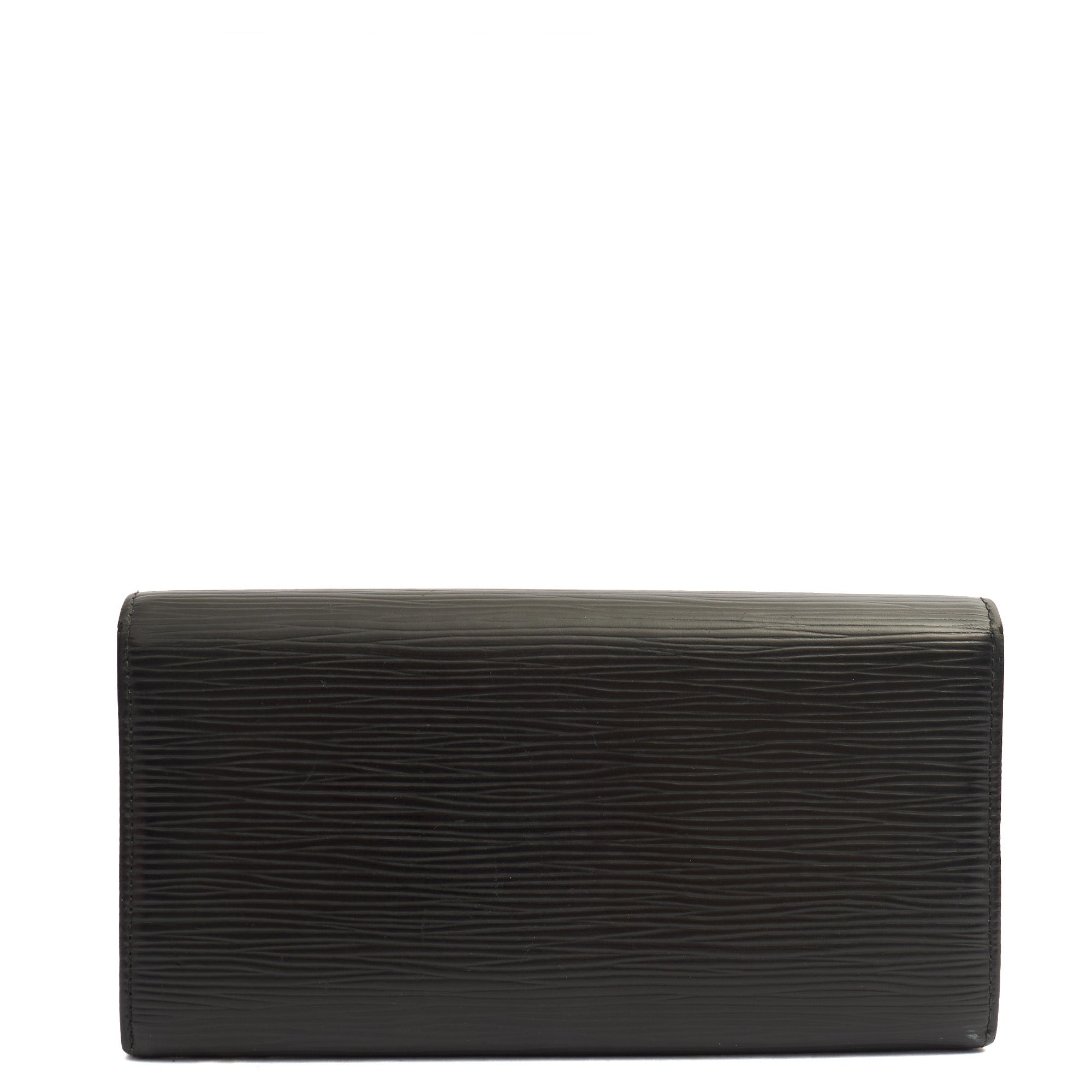 Louis Vuitton Wallet Wallet in Black, Epi Leather — Back View