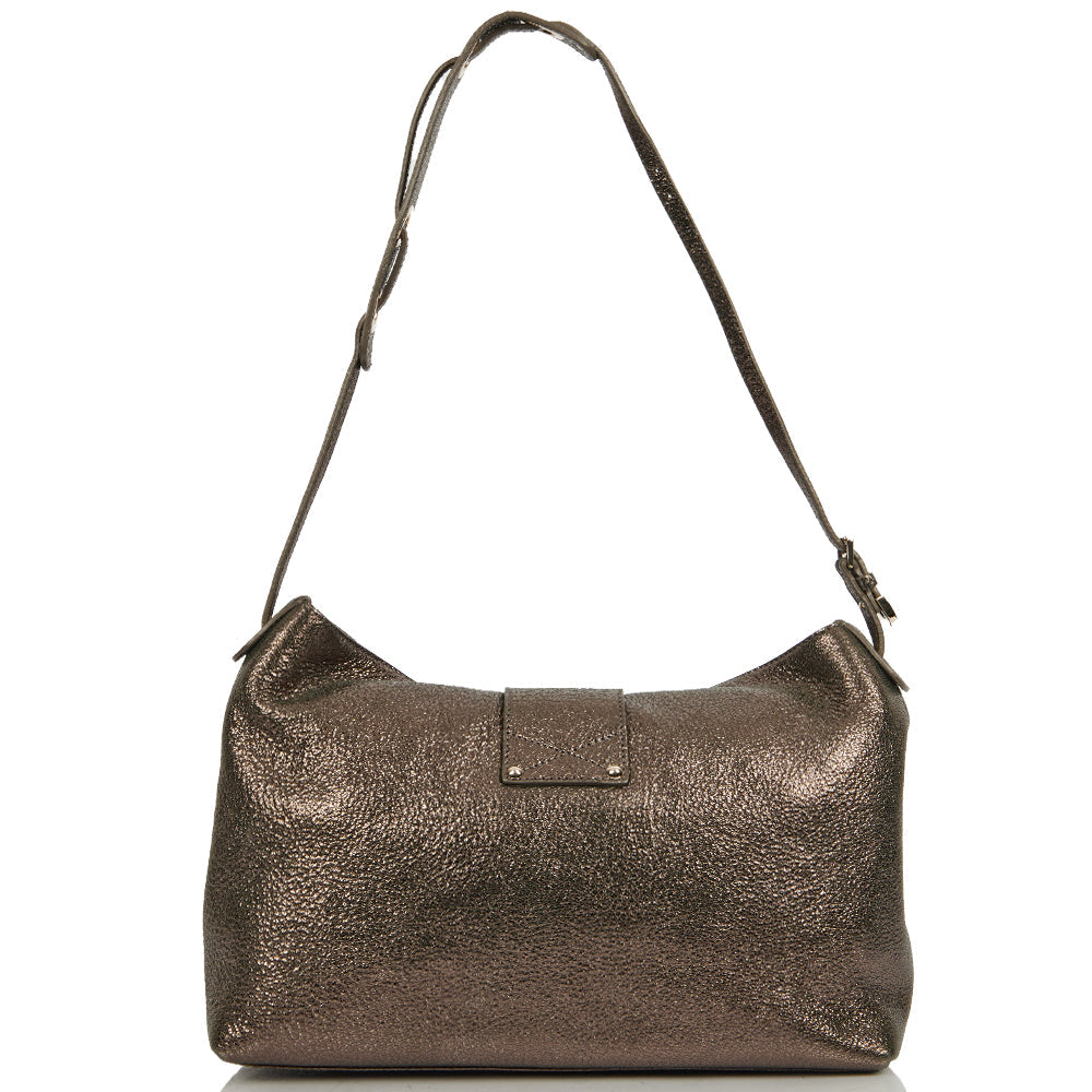 Jimmy Choo Cross Body Shoulder Bag in Metallic, Leather — Alternate View 17