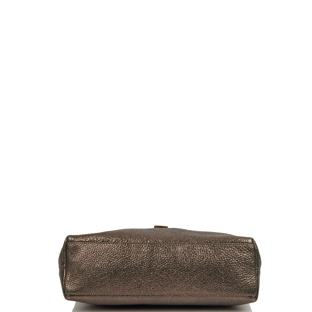 Jimmy Choo Cross Body Shoulder Bag in Metallic, Leather — Alternate View 11