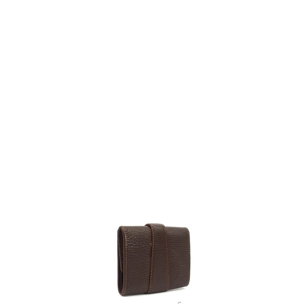 Loewe Wallet Wallet in Brown, Leather — Side View