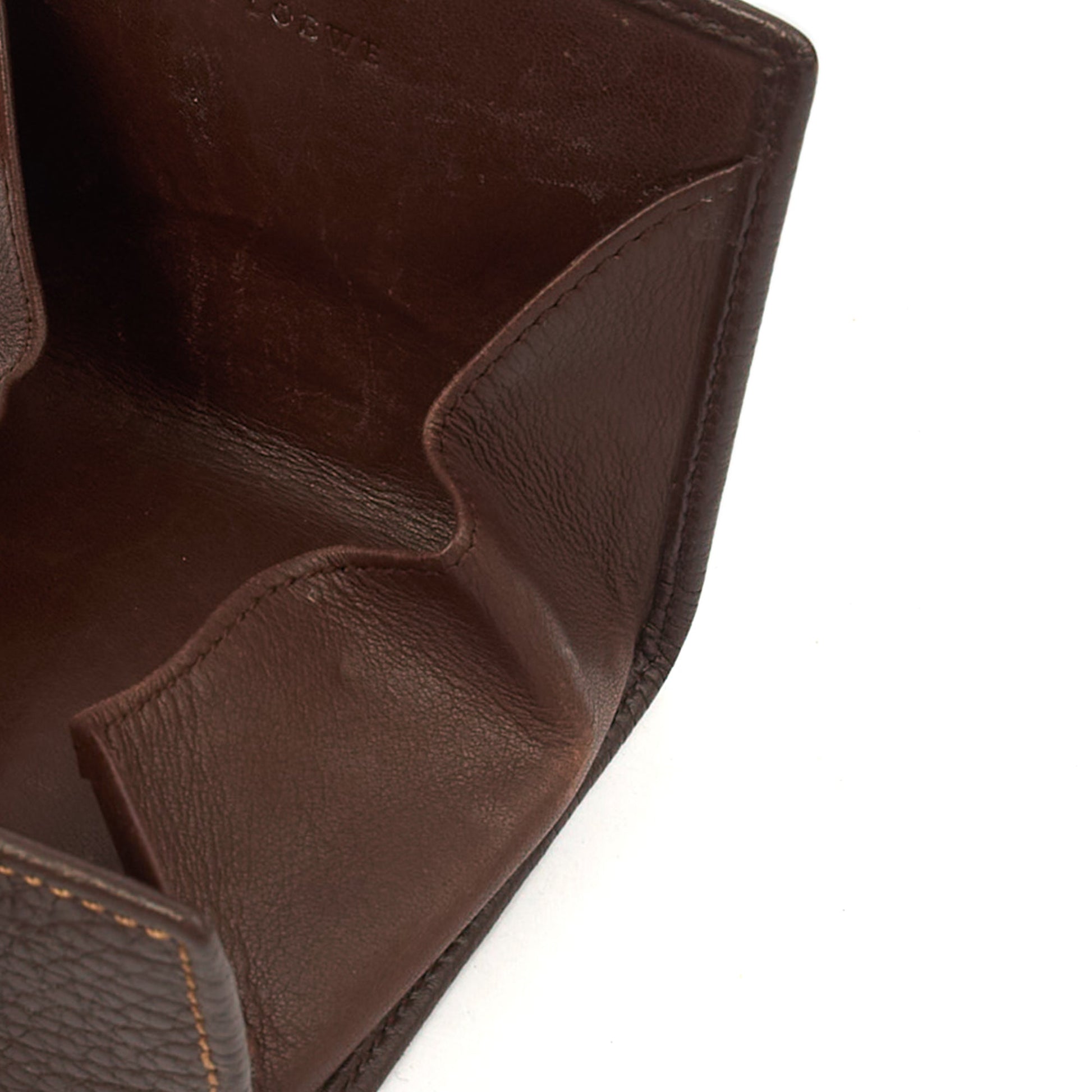 Loewe Wallet Wallet in Brown, Leather — Detail View