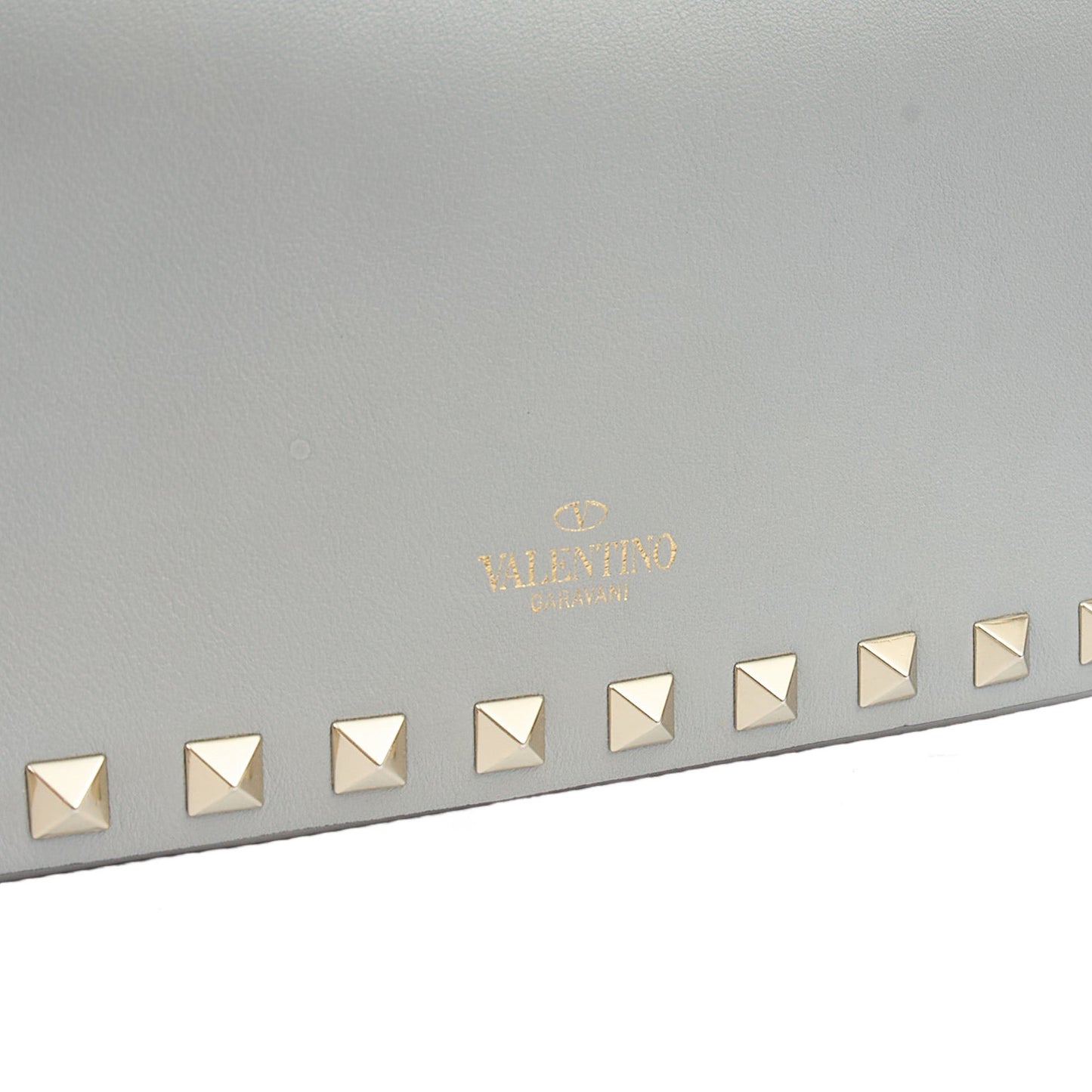 Valentino Cross Body Rockstud Crossbody Bag - Small in Grey, Calfskin — Alternate View 12
