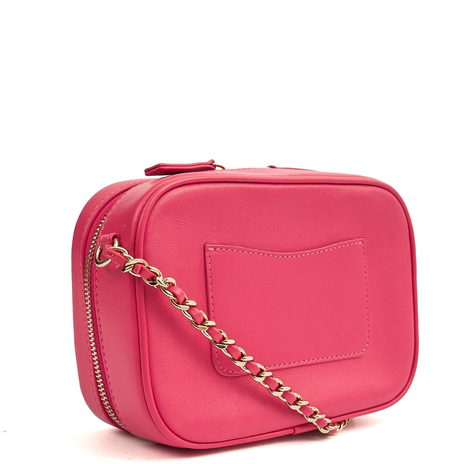 Chanel Cross Body Camera Bag in Pink, Lambskin Leather — Alternate View 12