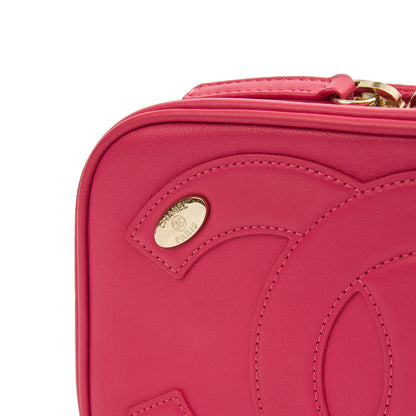 Chanel Cross Body Camera Bag in Pink, Lambskin Leather — Alternate View 11