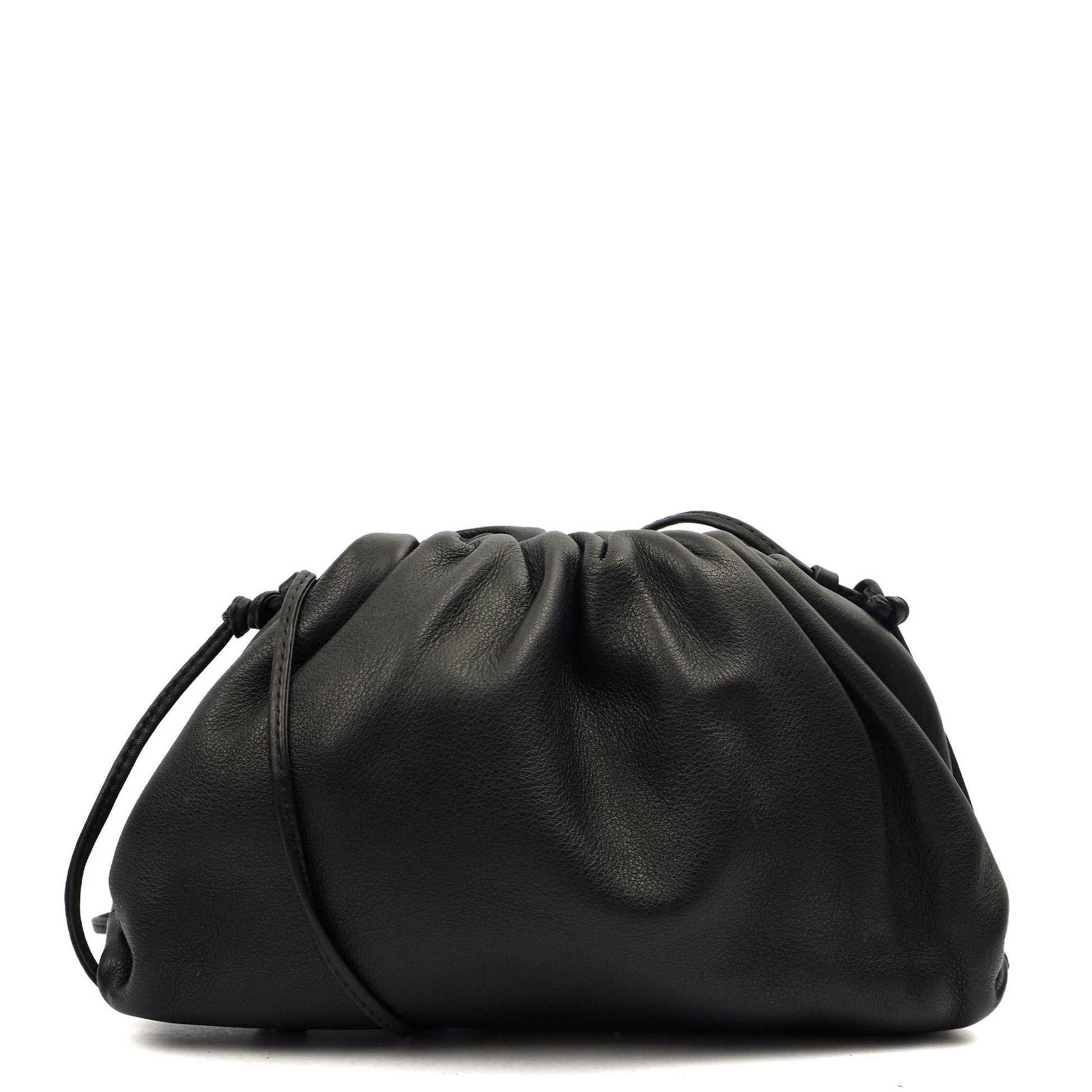 Bottega Veneta Cross Body The Pouch - Mini in Black, Leather — Front View