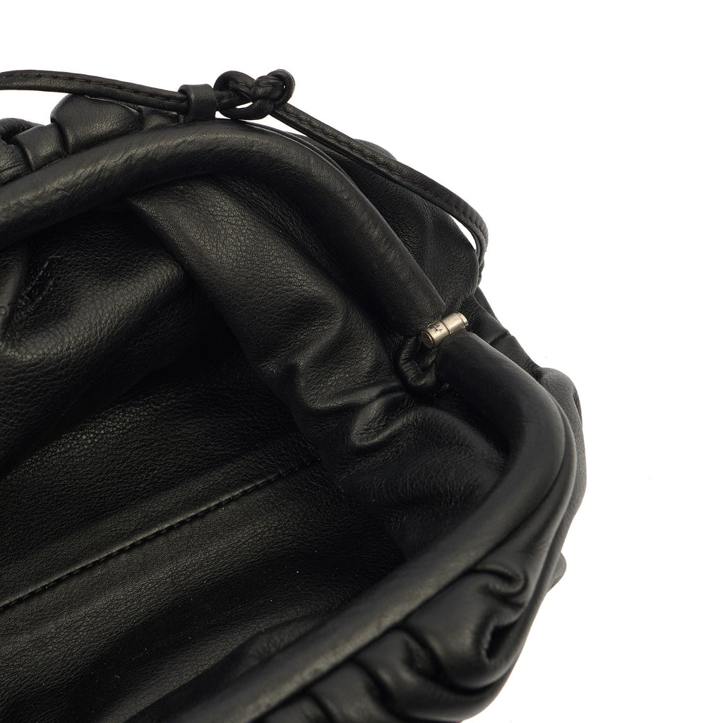 Bottega Veneta Cross Body The Pouch - Mini in Black, Leather — Detail View