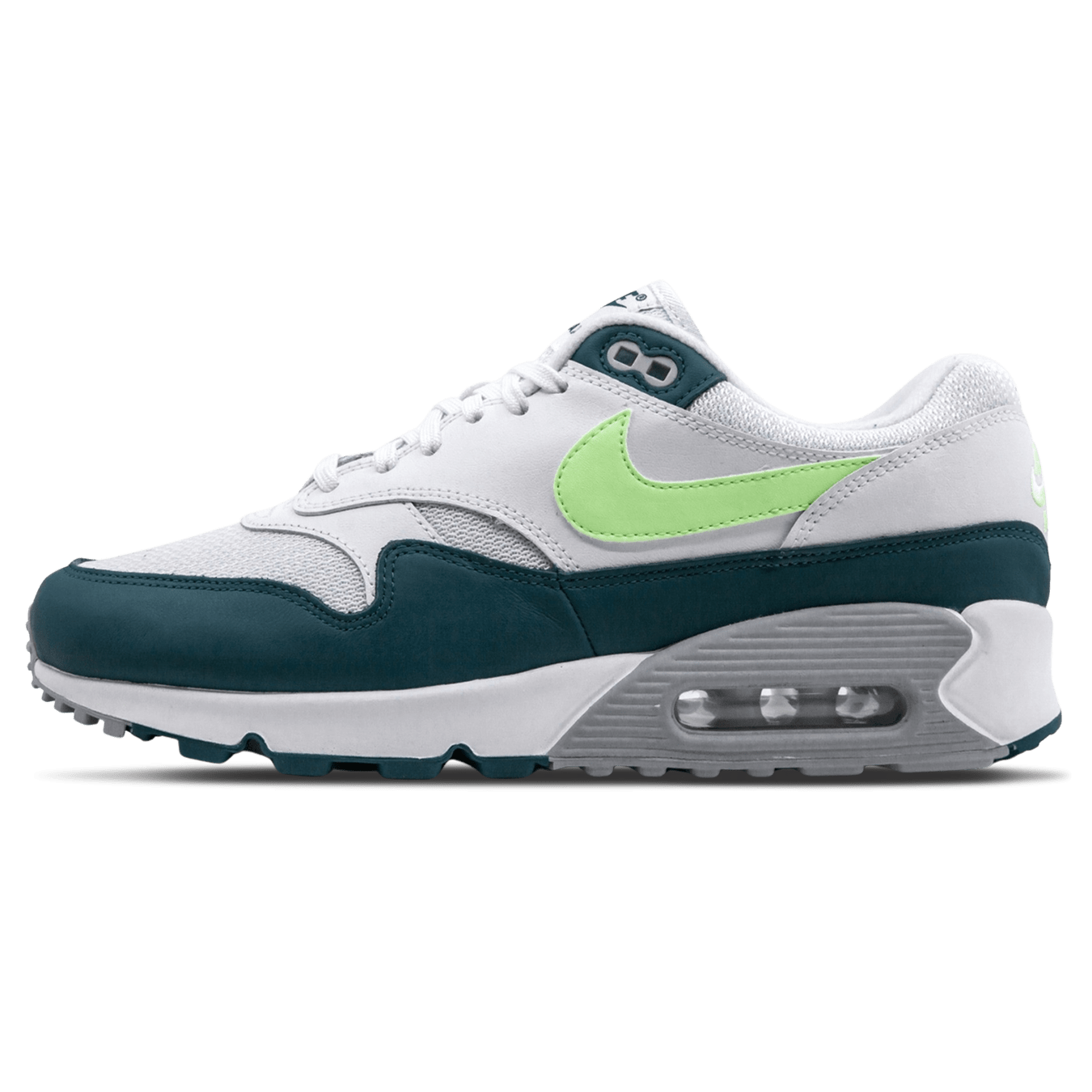 Nike Air Max 90/1 'Spruce Lime' — UK 3 | EU 35.5 | US 3.5 — Front View