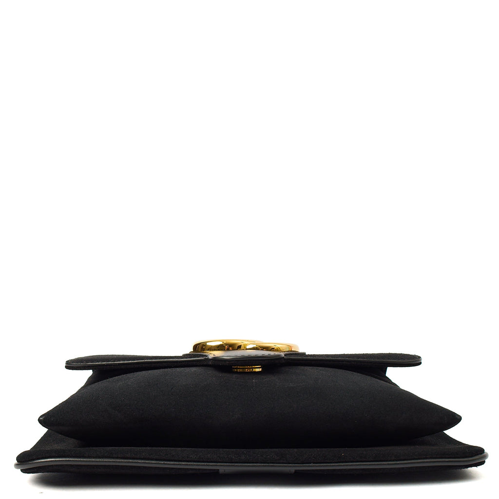 Gucci Cross Body Arli in Black, Suede — Detail View