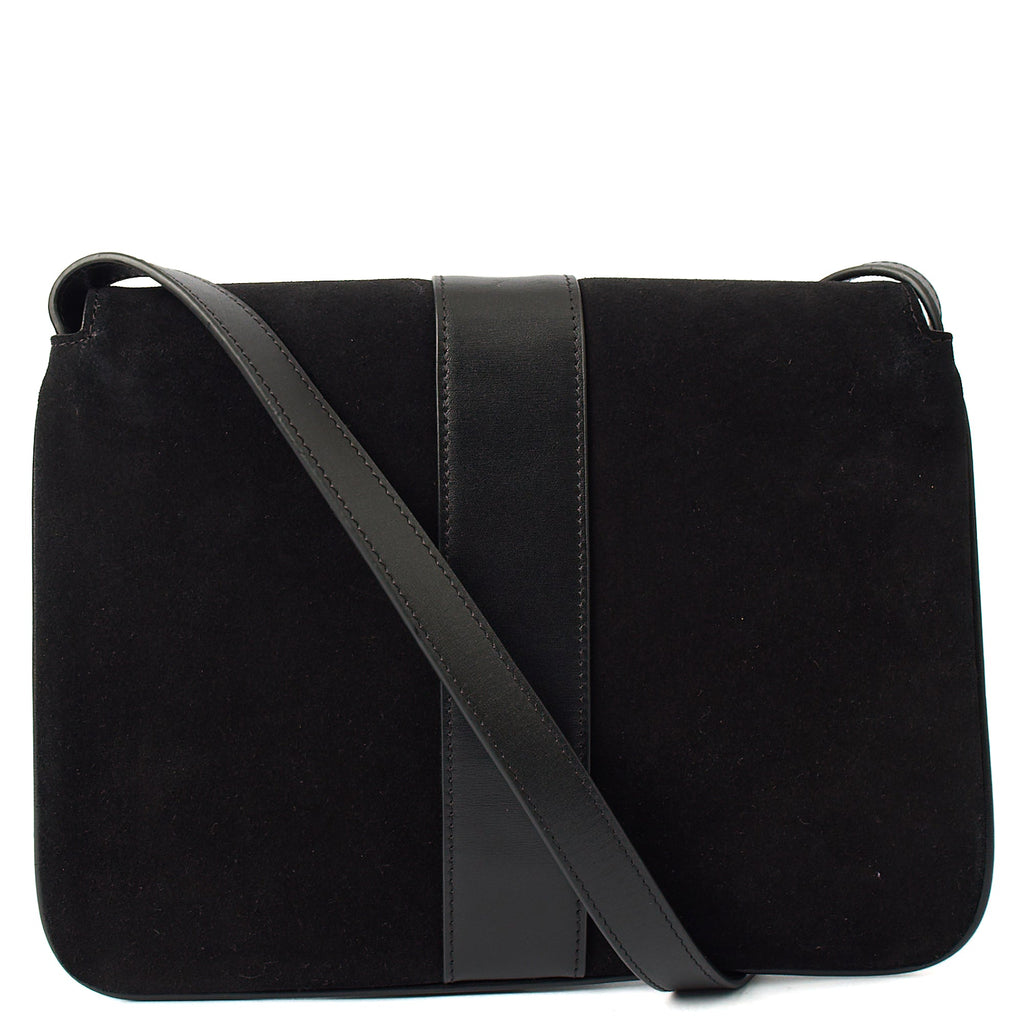 Gucci Cross Body Arli in Black, Suede — Top View