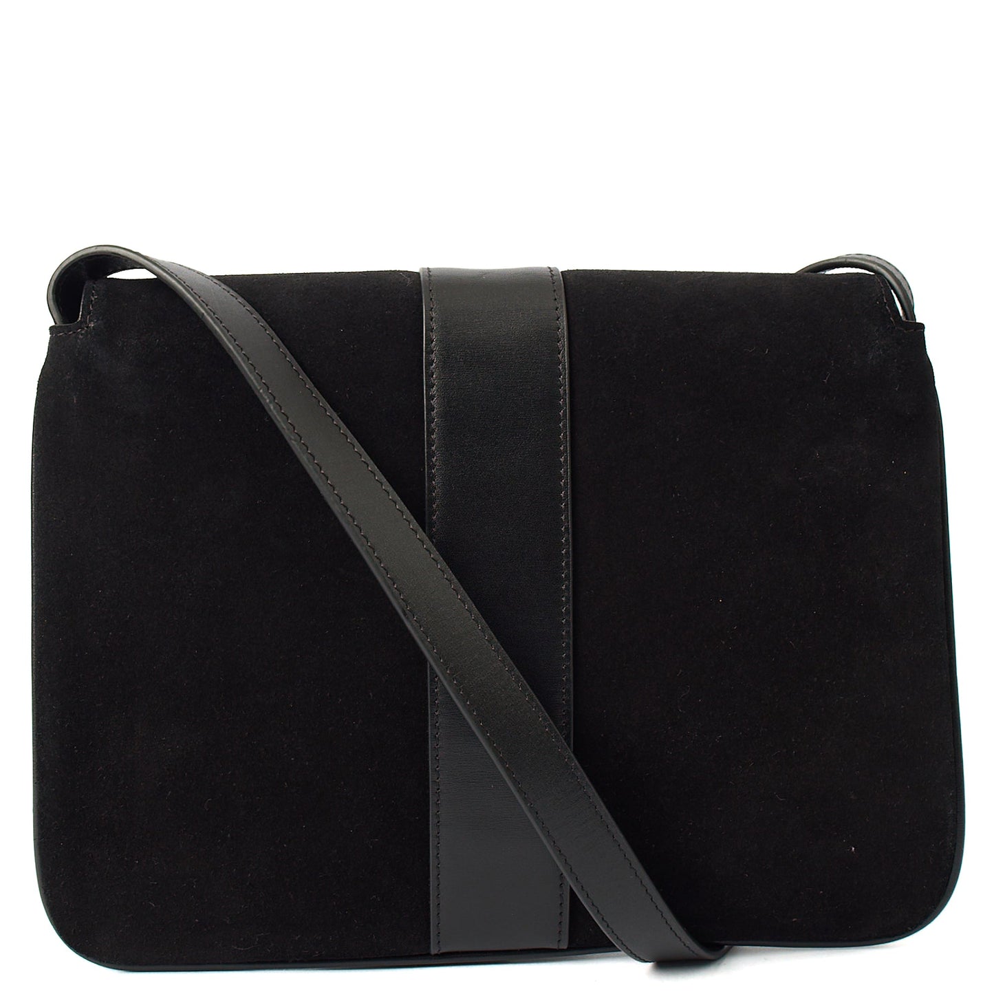 Gucci Cross Body Arli in Black, Suede — Top View