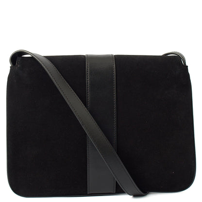 Gucci Cross Body Arli in Black, Suede — Top View