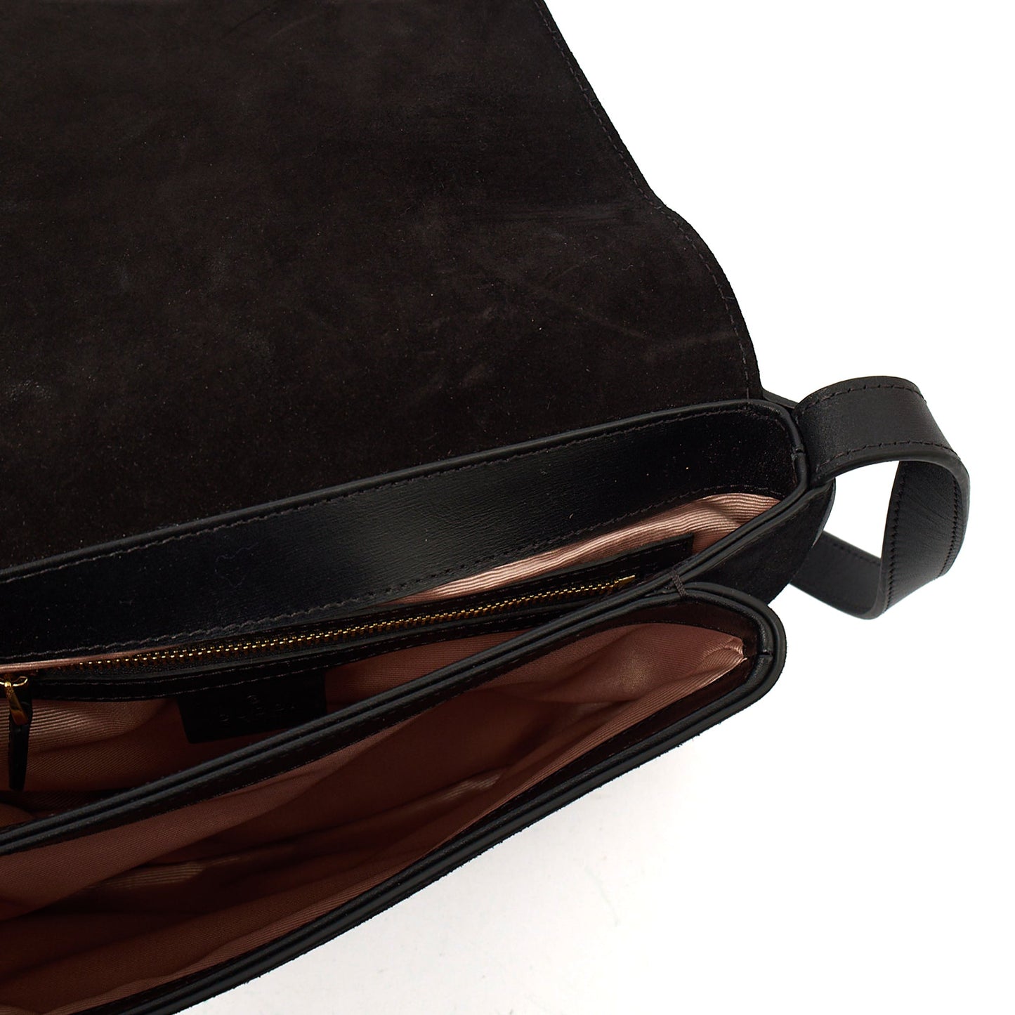 Gucci Cross Body Arli in Black, Suede — Alternate View 7