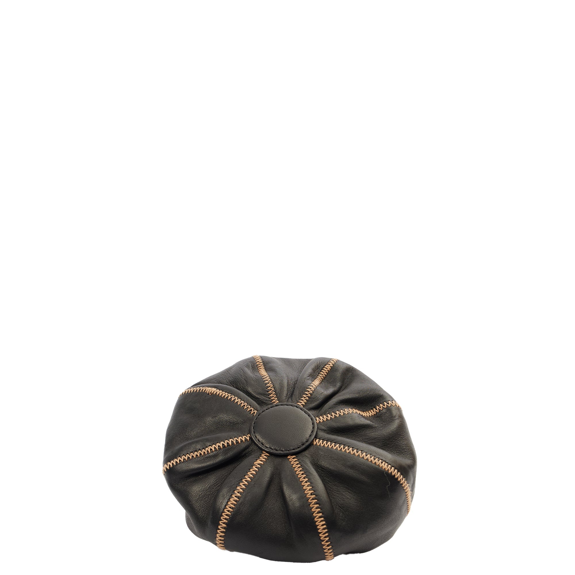 Chanel Mini Bag Bucket Bag in Black, Lambskin Leather — Top View