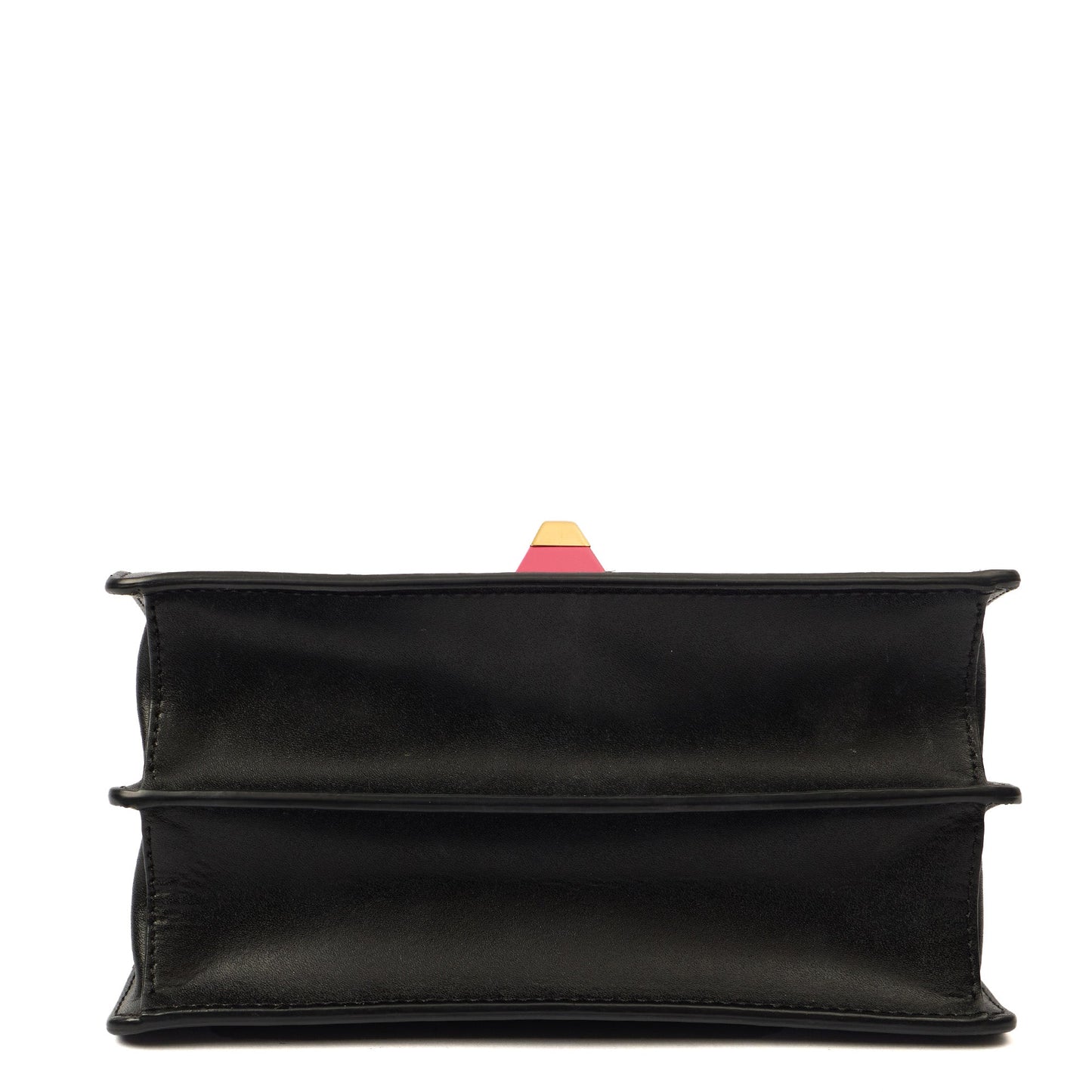 Fendi Cross Body Kan I - Small in Black, Leather — Top View