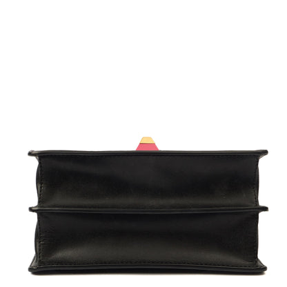 Fendi Cross Body Kan I - Small in Black, Leather — Top View