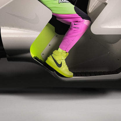 AMBUSH x Nike Dunk High 'Flash Lime' — UK 3 | EU 35.5 | US 3.5 — Side View