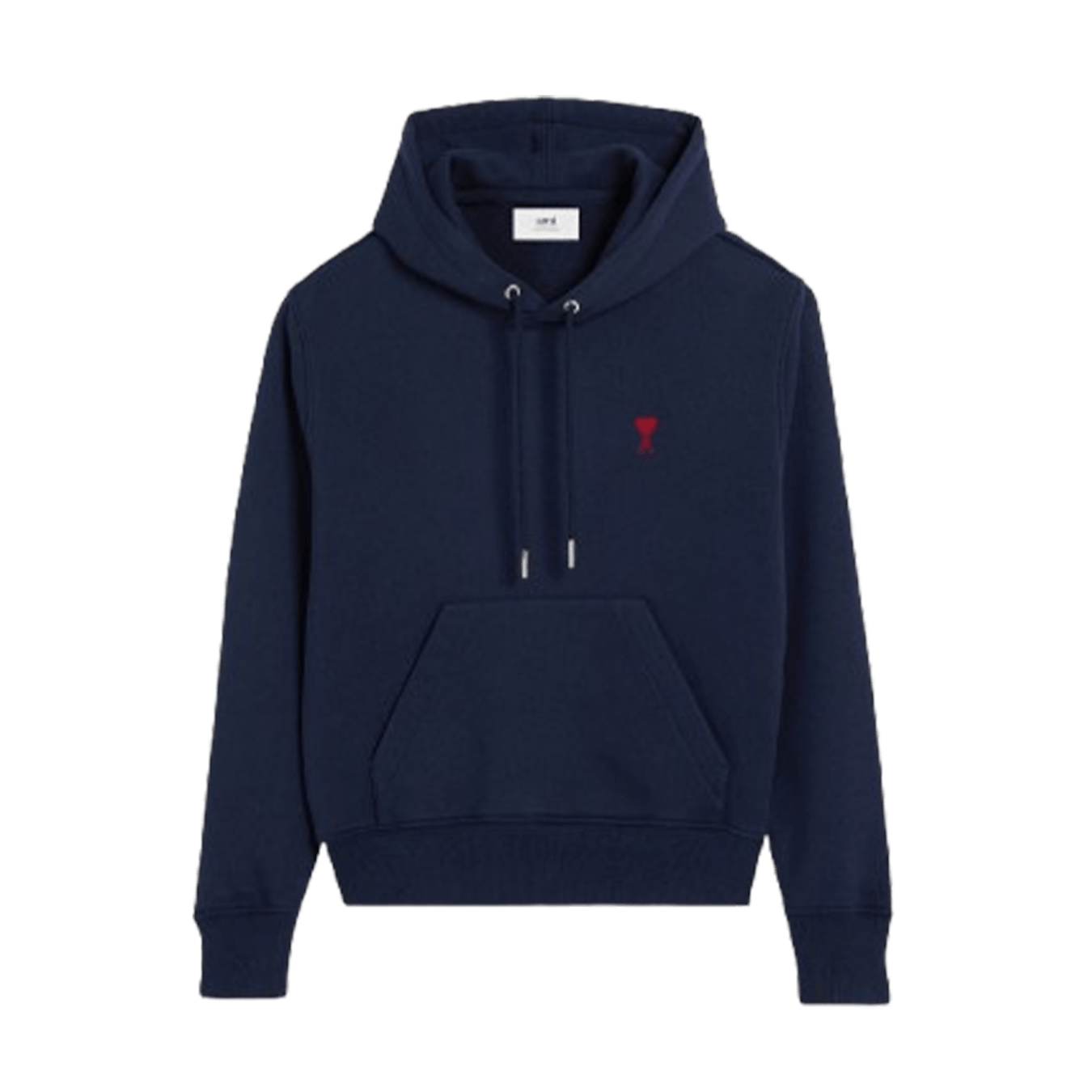 Ami Paris Hoodie 'Navy Red' — XXS — Front View